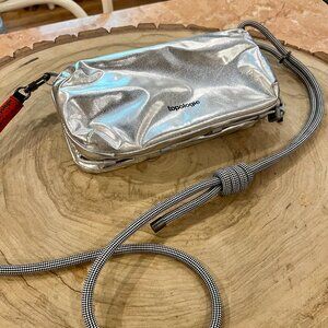 Topologie Bottle Sacoche Travel Crossbody Chrome Silver Bag w/ 8.0mm Rope Strap